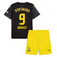 Borussia Dortmund Serhou Guirassy #9 Bortatröja Barn 2024-25 Kortärmad (+ Korta byxor)